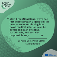 Motto projektu GreenNanoBone Motto projektu GreenNanoBone